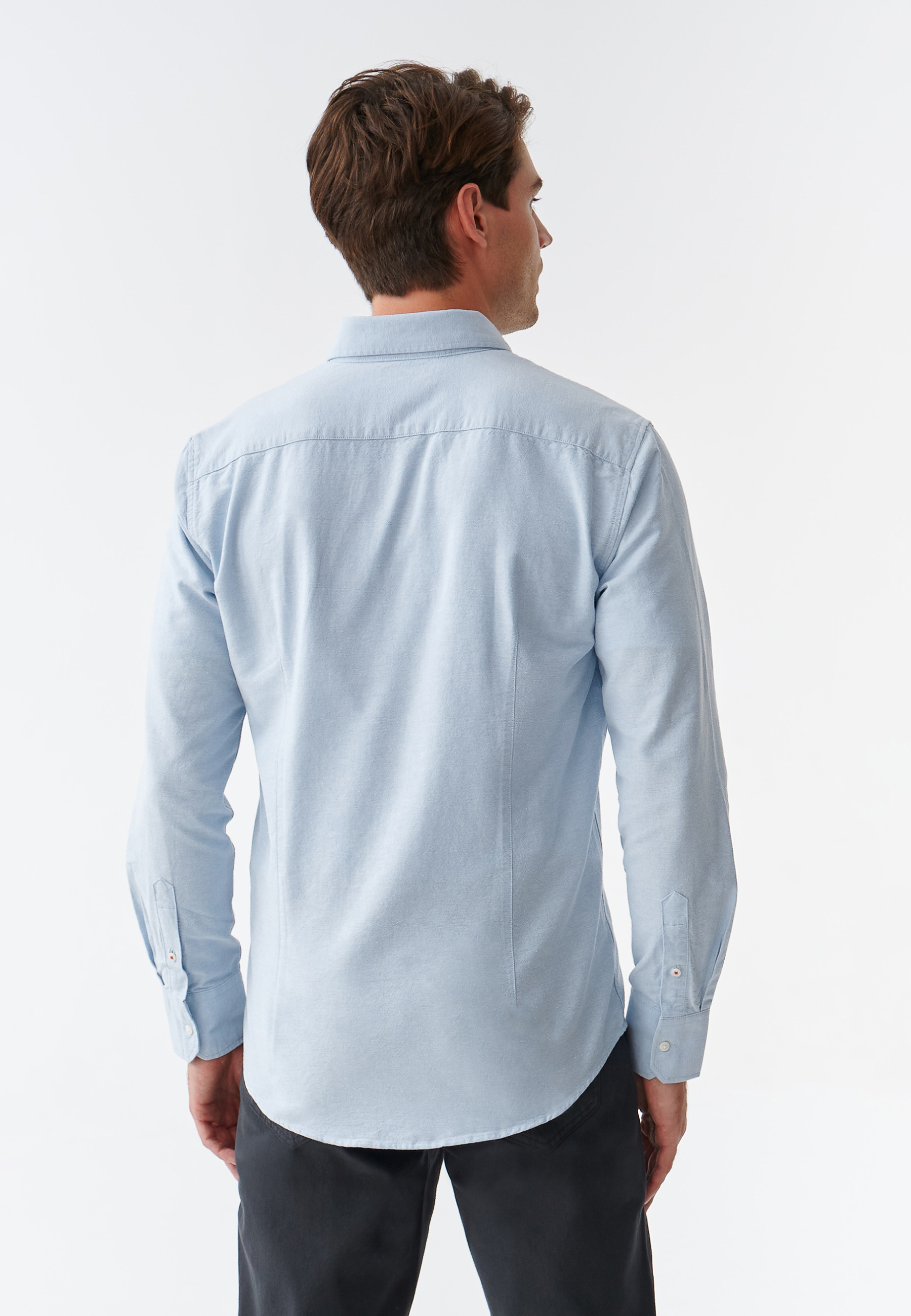 KLASYCZNA KOSZULA MĘSKA Z DŁUGIM RĘKAWEM FIRSTIE 3 MODERN NIEBIESKI 2