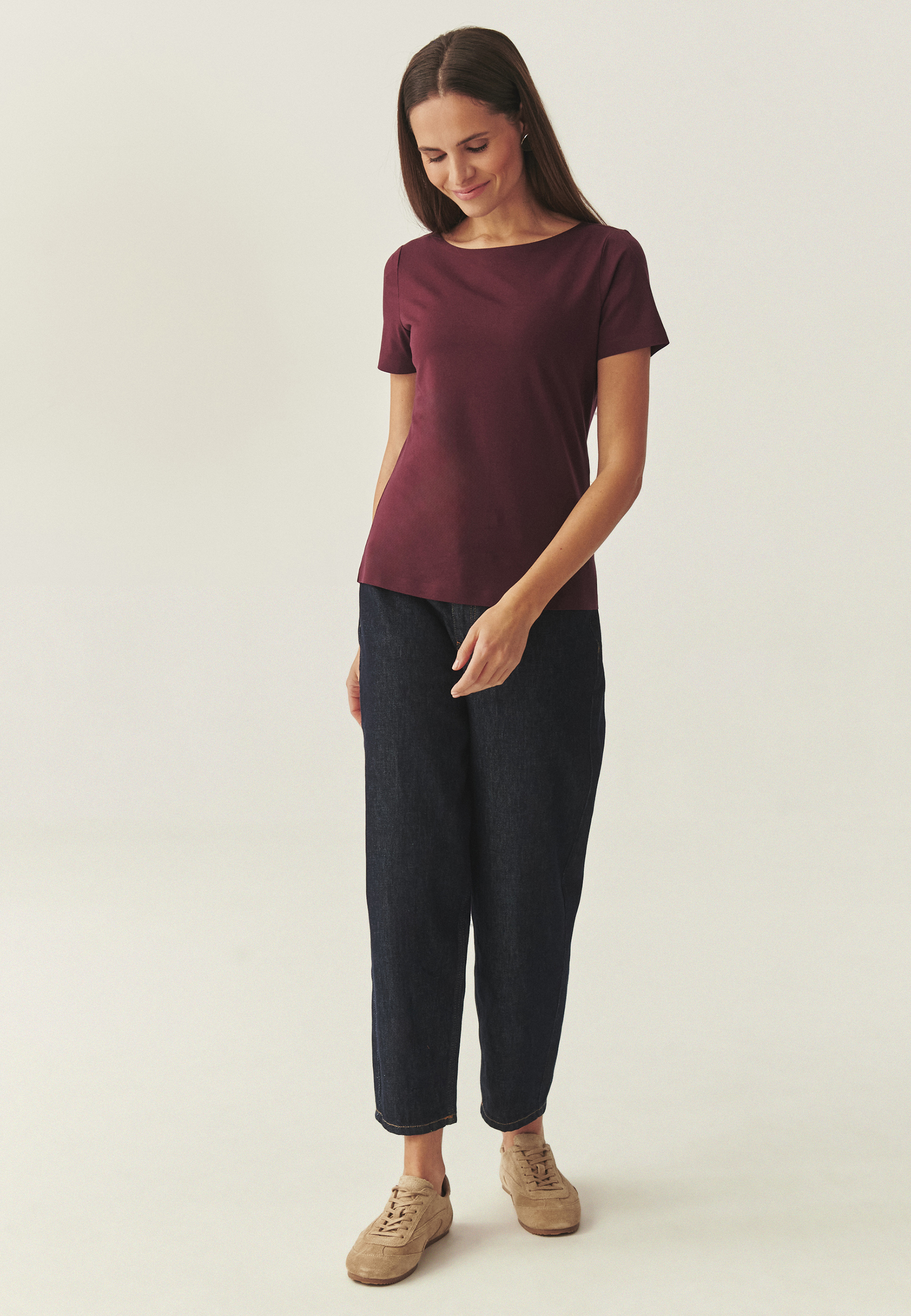 KLASYCZNA BLUZKA Z KLEJONYM WYKOŃCZENIEM - MIKAJA 2