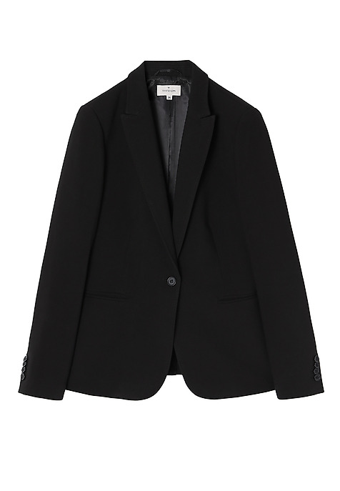 HÖLGYEK KLASZIKUS FEKETE BLAZER KAREMA FEKETE 2