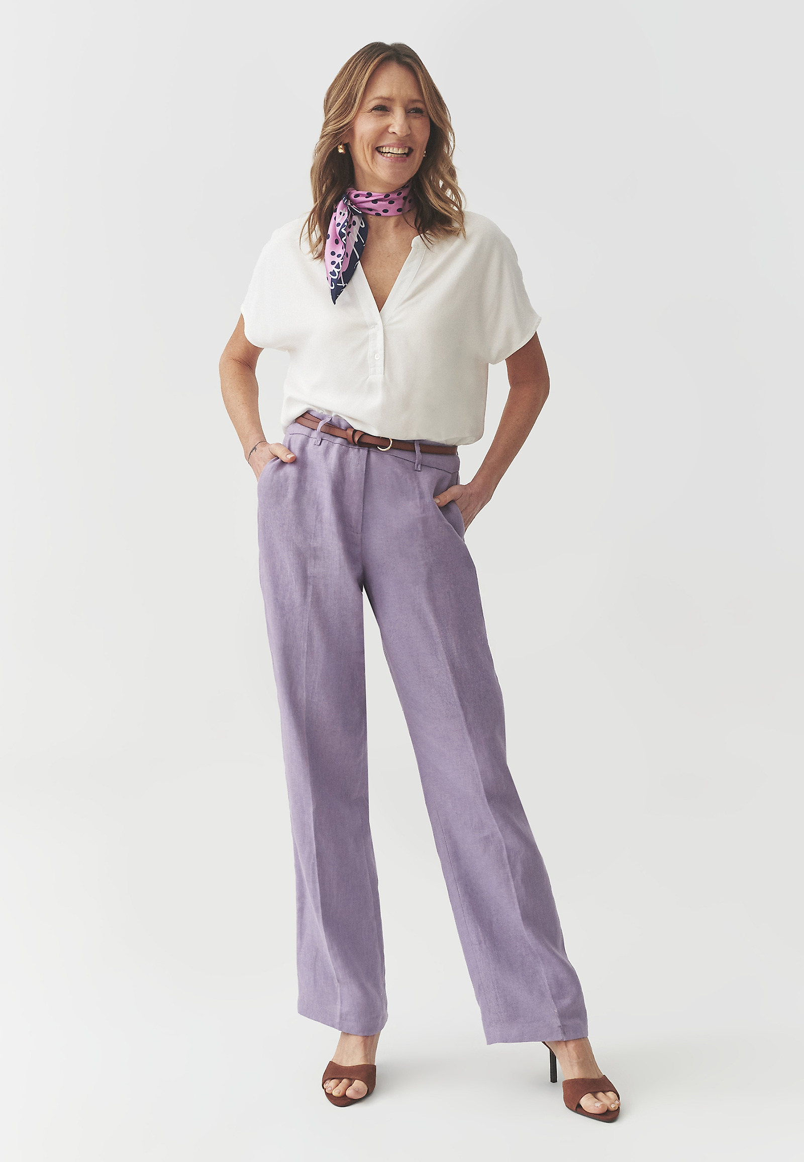 VISKOZNA BLUZA S KIMONO ROKAVI - MARELLI VISKOZNA BLUZA S KIMONO ROKAVI - MARELLI ECRU 105565