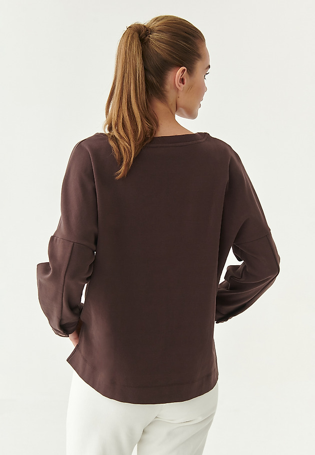 LADIES' KNITTED SWEATSHIRT KURTIKA LADIES' KNITTED SWEATSHIRT KURTIKA BRĄZOWY 2