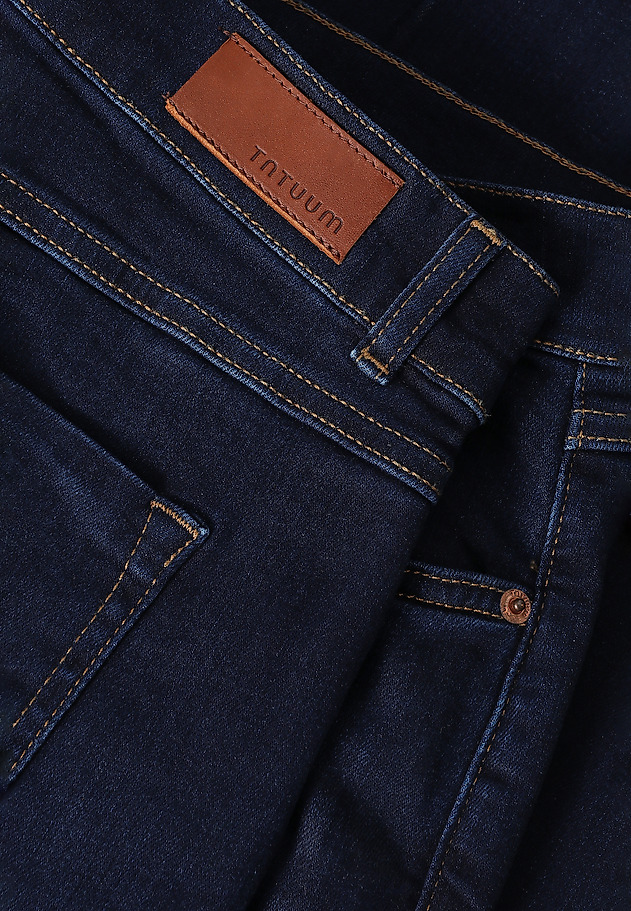 PANTALONI DE DAMĂ STILAȚI, DIN DENIM, EVAZAȚI - RIFO PANTALONI DE DAMĂ STILAȚI, DIN DENIM, EVAZAȚI - RIFO BLEUMARIN 6