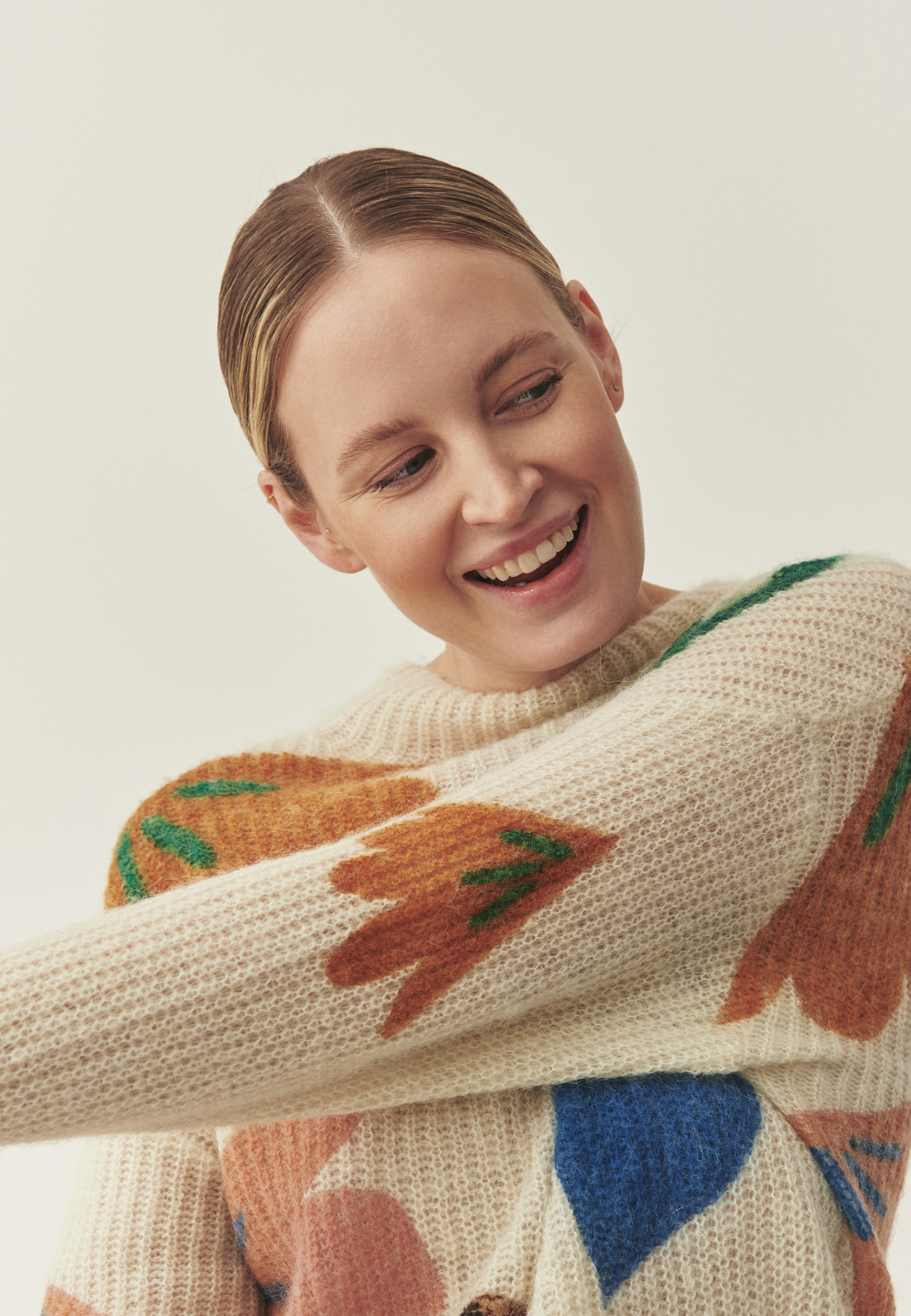 BAJKOWY SWETER Z WEŁNĄ I ALPAKĄ -TALE MULTIKOLOR 2