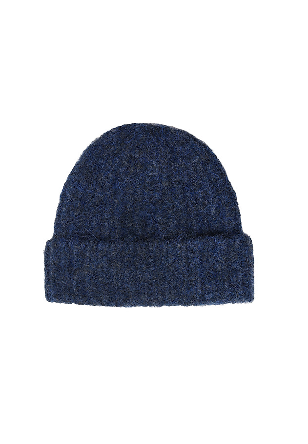 KNITTED LADIES' BEANIE CAP — STORELA 1 KNITTED LADIES' BEANIE CAP — STORELA 1 GRANATOWY 1