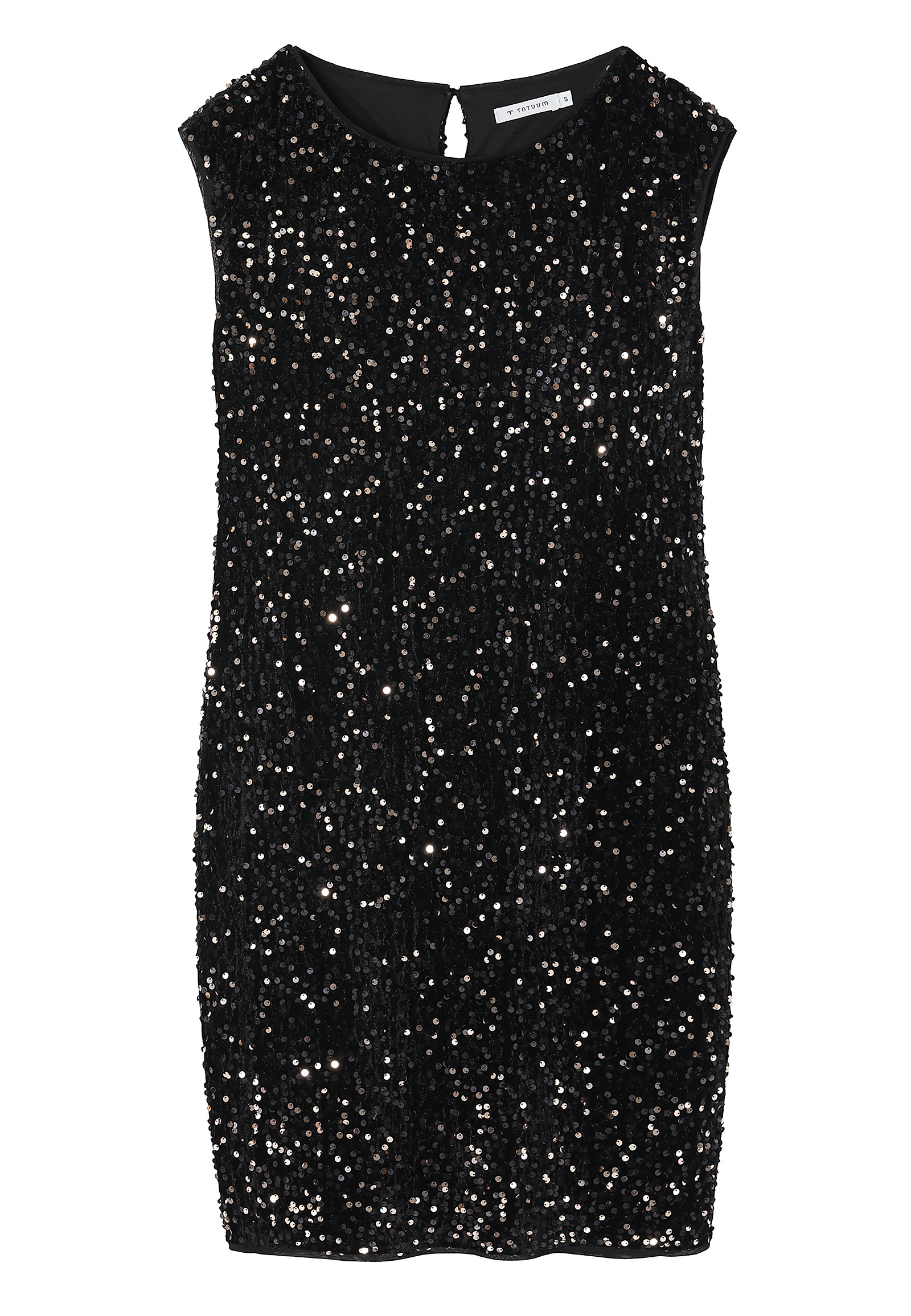 DZIANINOWA SUKIENKA Z CEKINAMI HIPIKA DZIANINOWA SUKIENKA Z CEKINAMI HIPIKA MULTIKOLOR 92742