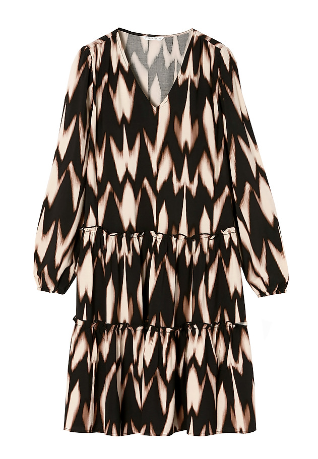 LADIES' LOOSE DRESS WITH A GEOMETRIC MOTIF EMRAMI LADIES' LOOSE DRESS WITH A GEOMETRIC MOTIF EMRAMI MULTIKOLOR 6