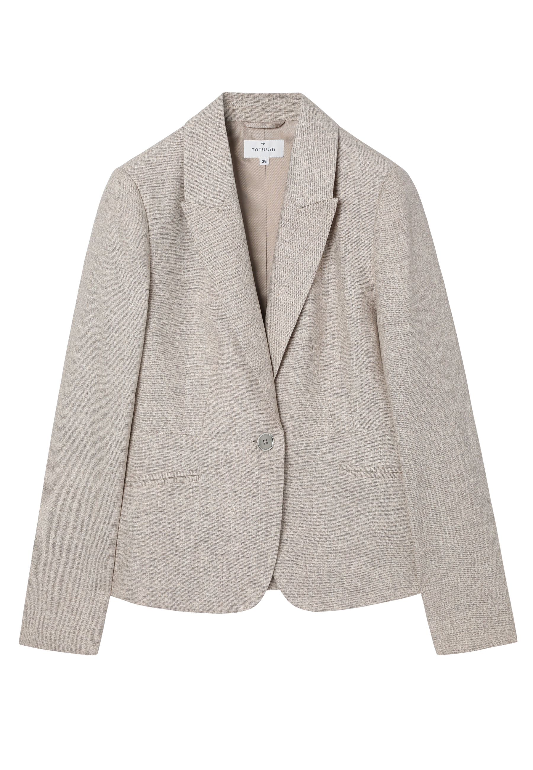 FABRIC JACKET WITH LINEN - NESSARIA BEIGE 2