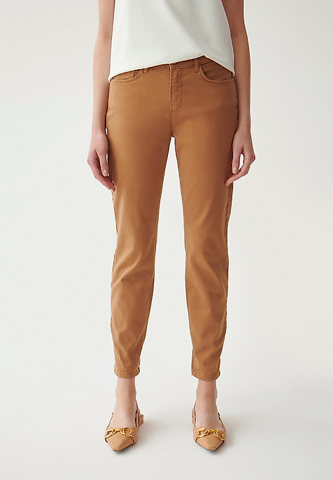 PANTALONI DE DAMĂ, DIN DENIM DEZIRA BEJ 2