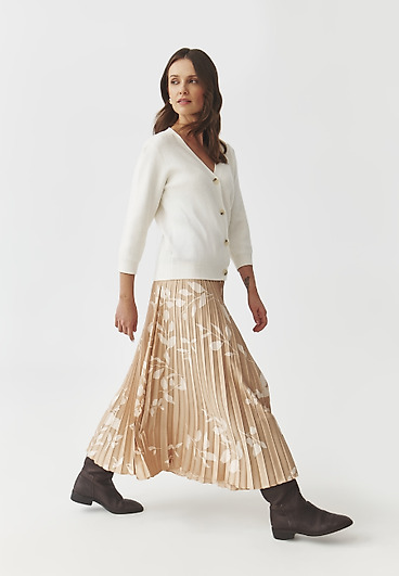 PLISOWANA SPÓDNICA W ROŚLINNY WZÓR — MIRAMA 2 PLISOWANA SPÓDNICA W ROŚLINNY WZÓR — MIRAMA 2