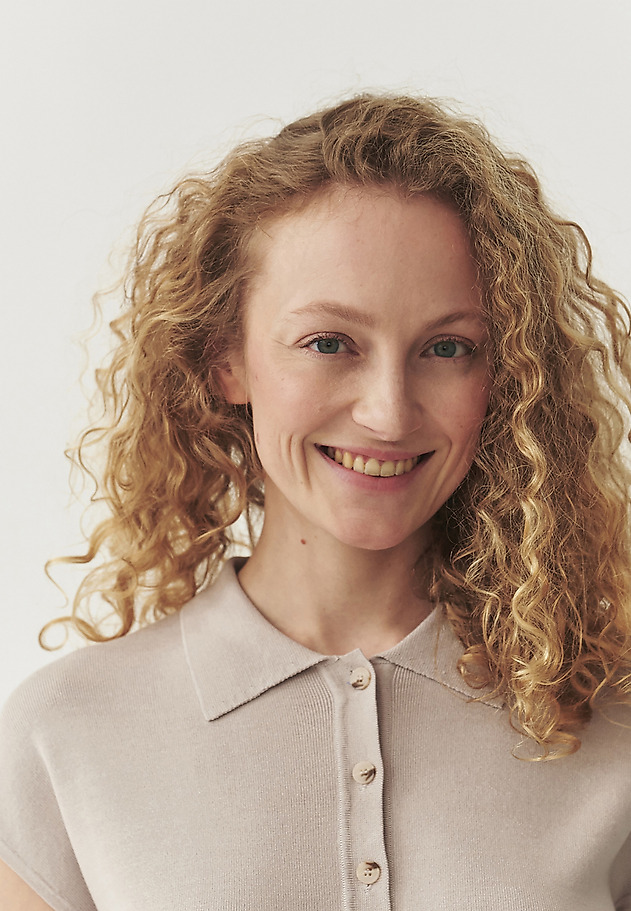 VISCOSE YARN BLOUSE - ZENIA VISCOSE YARN BLOUSE - ZENIA BEŻOWY 3