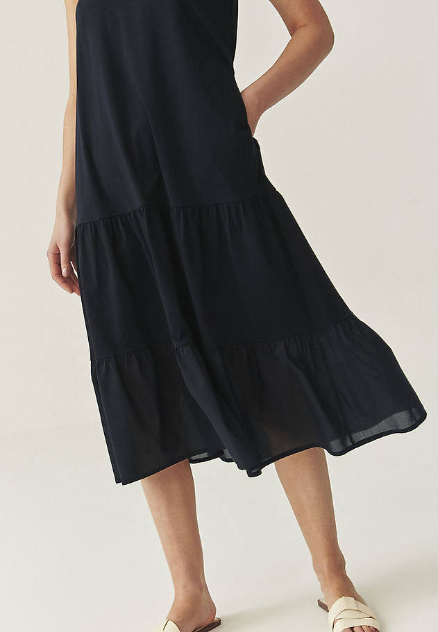 AIRY DRESS WITH COTTON - FIA AIRY DRESS WITH COTTON - FIA GRANATOWY 4