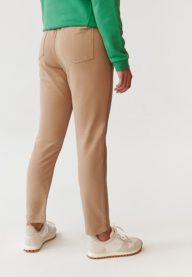 LADIES’ PANTS WITH HEART EMBROIDERY - NAZIRI LADIES’ PANTS WITH HEART EMBROIDERY - NAZIRI BEIGE 3