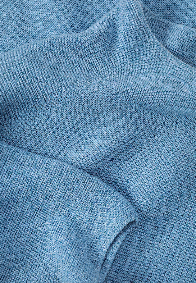 PULOVER CU GOLĂ DE JUMĂTATE ȘI ÎMBRĂCĂMINTE DIN LANA - JOLIE PULOVER CU GOLĂ DE JUMĂTATE ȘI ÎMBRĂCĂMINTE DIN LANA - JOLIE ALBASTRU 7