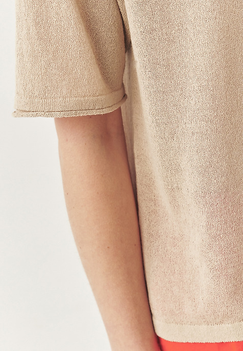 LOOSE-FITTING LINEN JUMPER - ASHA BEIGE 2