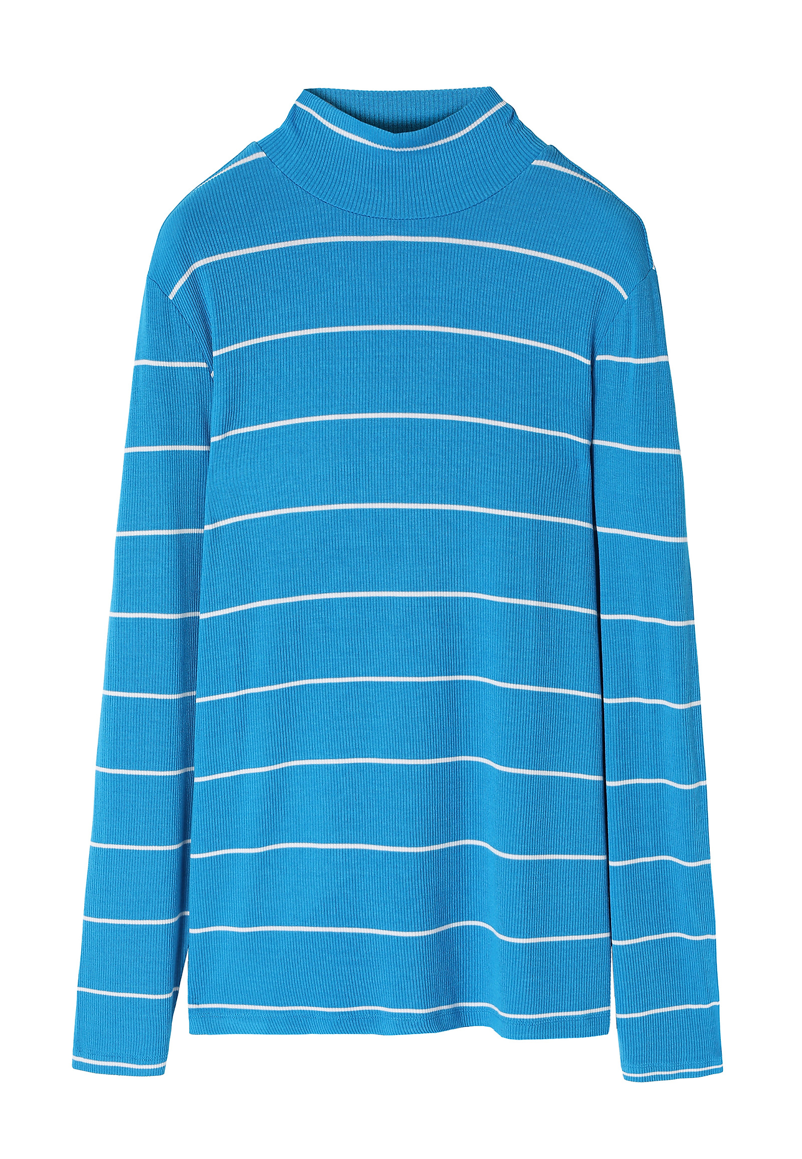 ŽENSKA ČRTASTA BLUZA S POLVRATOM - GOLTIKA 1 ŽENSKA ČRTASTA BLUZA S POLVRATOM - GOLTIKA 1 MODRA 94447