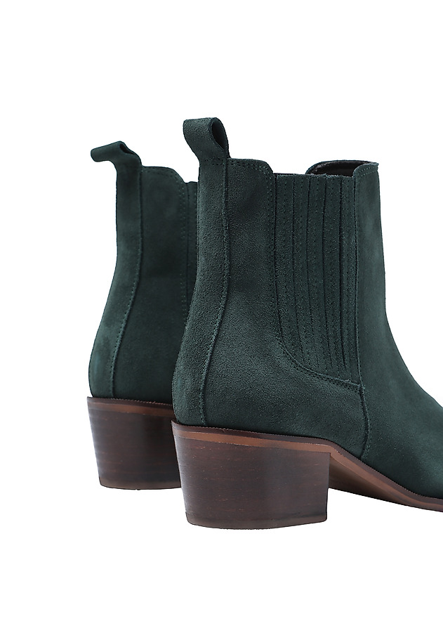 ZAMSZOWE BUTY DAMSKIE UNITO ZAMSZOWE BUTY DAMSKIE UNITO ZIELONY 5