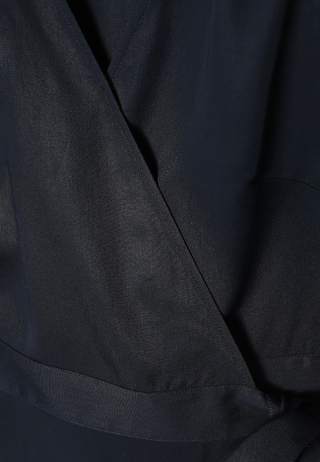 SUKIENKA KOPERTOWA Z PRZEWIEWNEGO LYOCELLU - TAKTI SUKIENKA KOPERTOWA Z PRZEWIEWNEGO LYOCELLU - TAKTI GRANATOWY 8