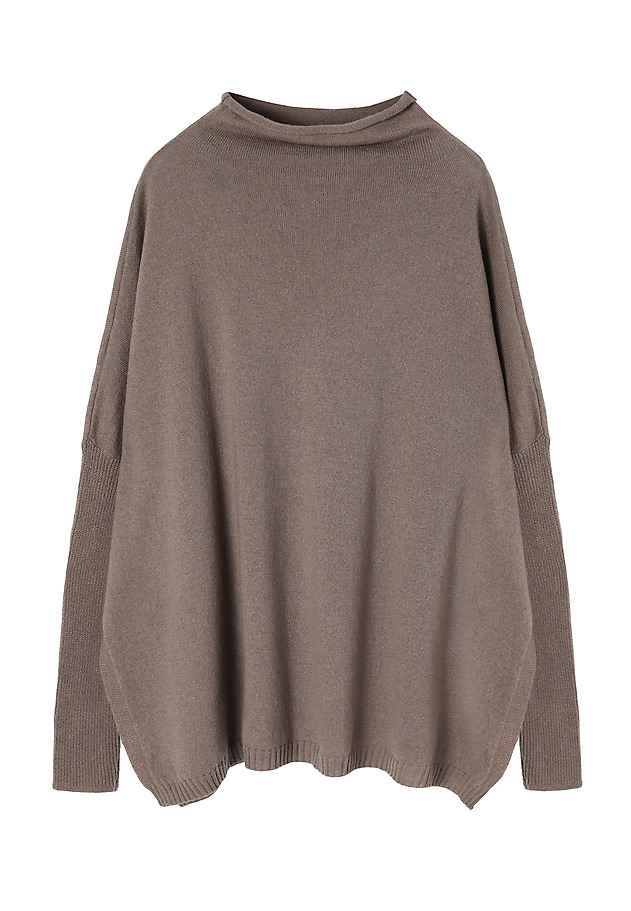 LADIES' LOOSE-FITTING SWEATER - POMKOLO LADIES' LOOSE-FITTING SWEATER - POMKOLO BEIGE 6