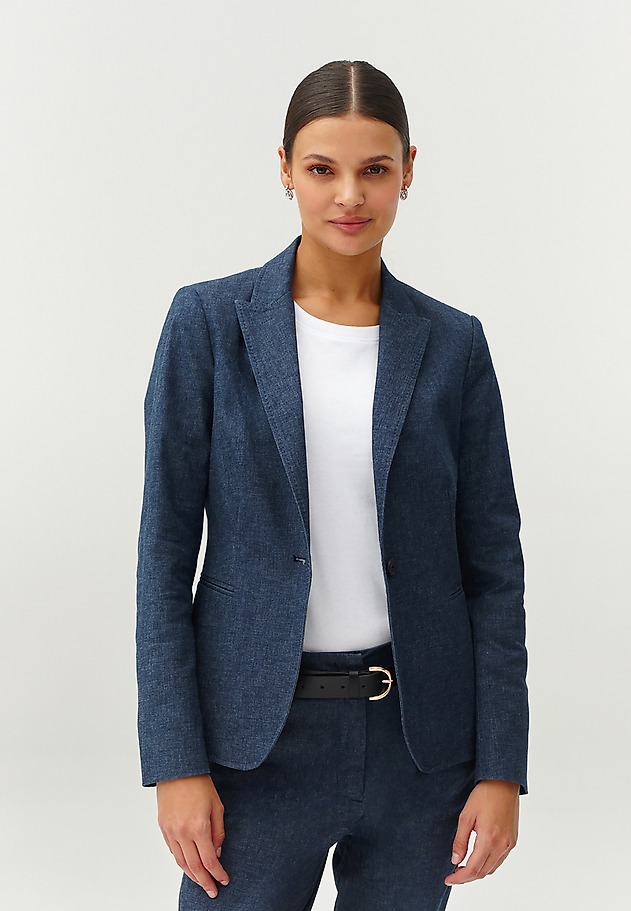 LADIES’ CLASSIC BLAZER - RAFO LADIES’ CLASSIC BLAZER - RAFO GRANATOWY 3