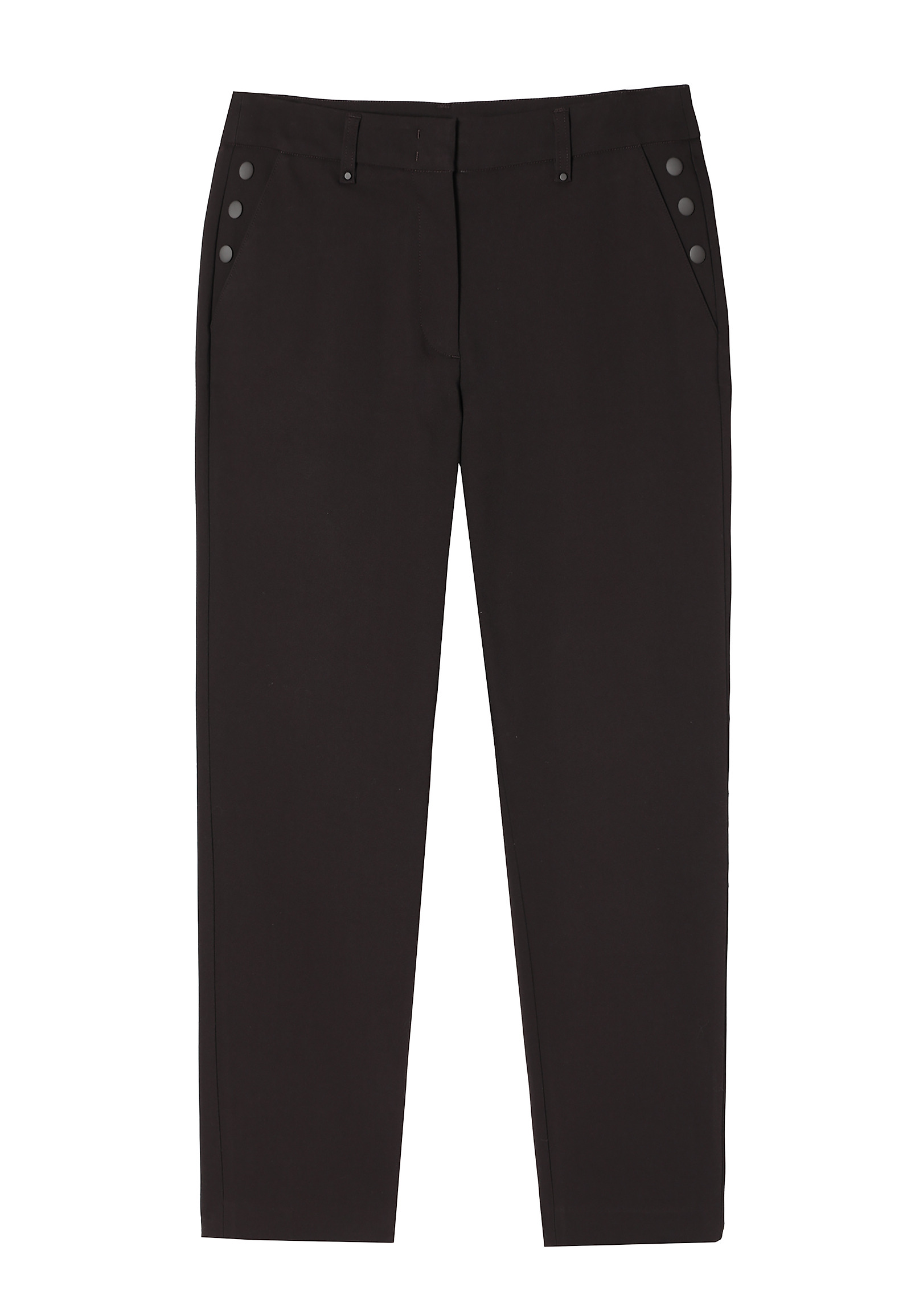 LADIES' FABRIC CIGARETTE PANTS- FILIMI LADIES' FABRIC CIGARETTE PANTS- FILIMI BROWN 100601