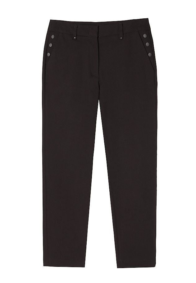 LADIES' FABRIC CIGARETTE PANTS- FILIMI LADIES' FABRIC CIGARETTE PANTS- FILIMI BROWN 5