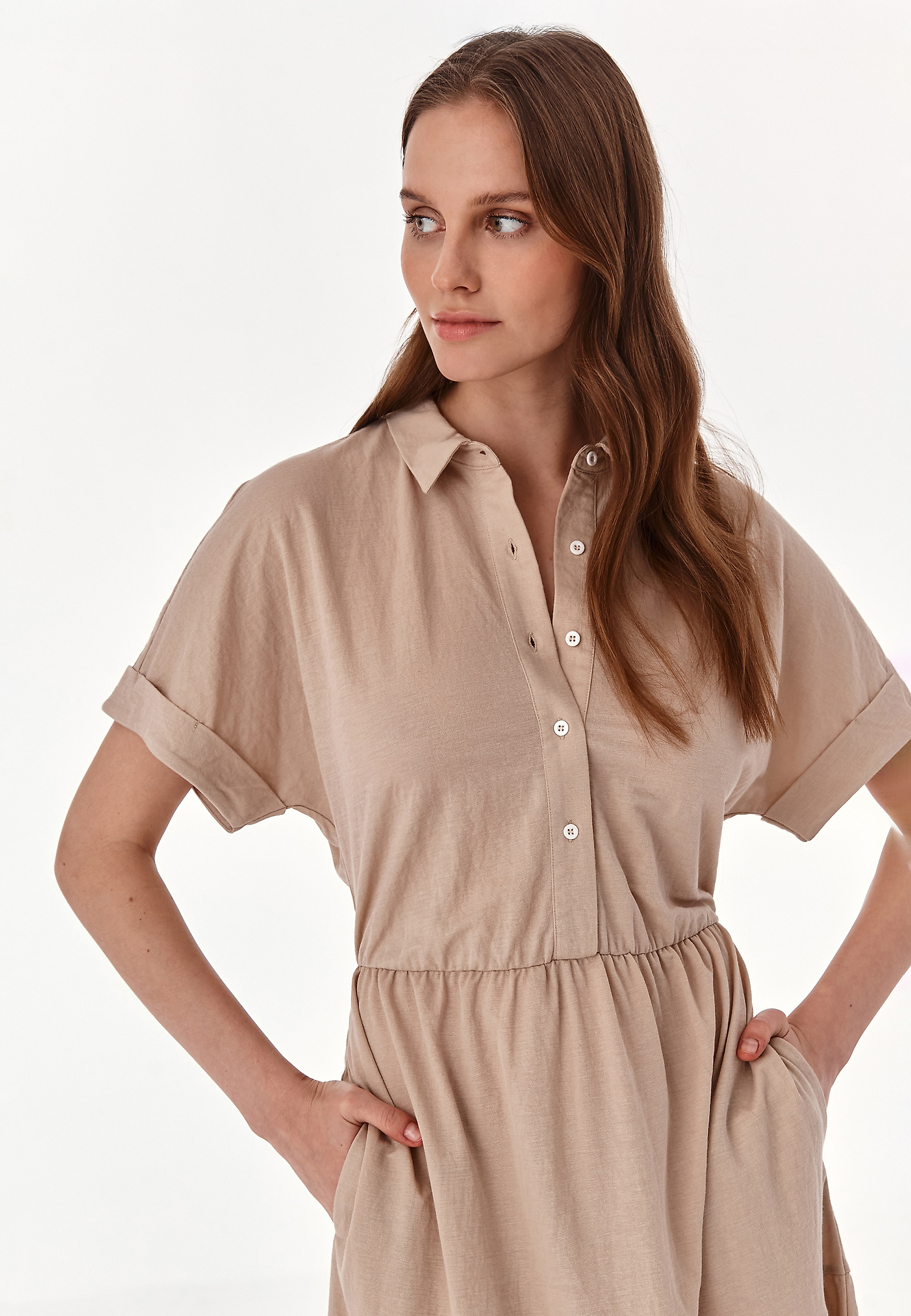 SUKIENKA MAXI KOLAMBO SUKIENKA MAXI KOLAMBO BEŻOWY 78539