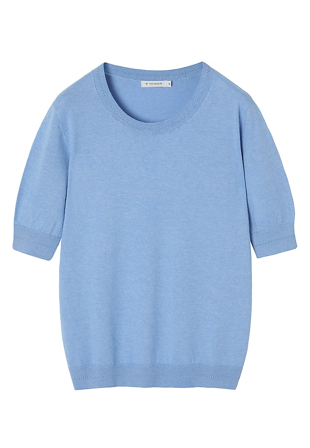 CLASSIC BLOUSE IN AIRY YARN - ALIWI CLASSIC BLOUSE IN AIRY YARN - ALIWI BLUE 6