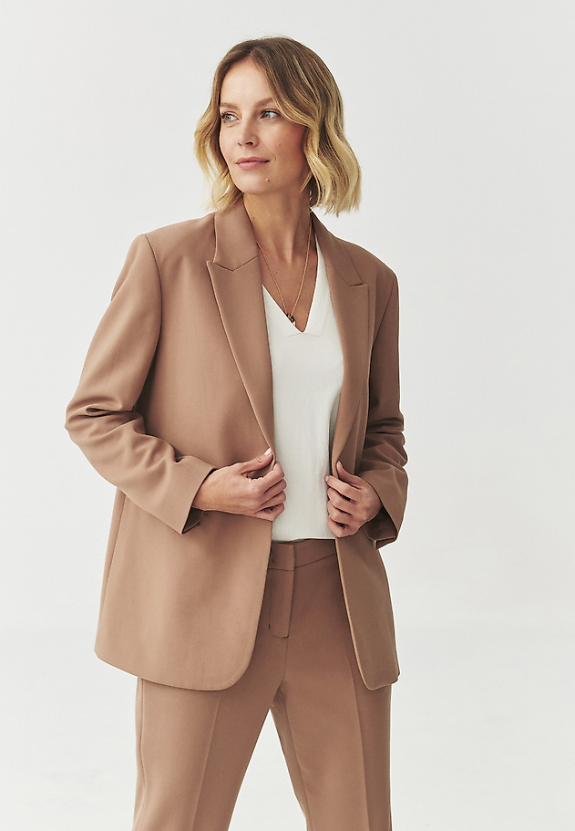 LADIES' WOVEN JACKET — KENEKO LADIES' WOVEN JACKET — KENEKO BEŻOWY 3