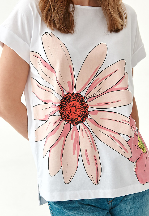 T-SHIRT DAMSKI MAKI 1 T-SHIRT DAMSKI MAKI 1 BIAŁY 3
