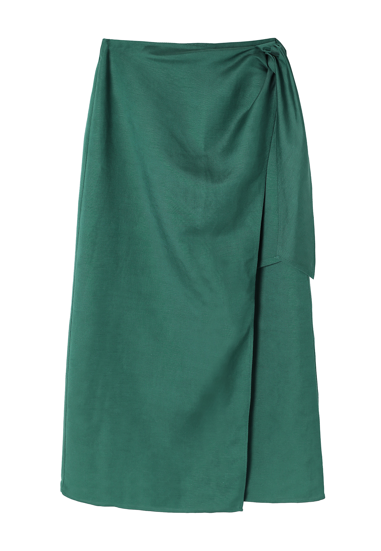 LADIES’ MIDI WRAP SKIRT - RITA 1 LADIES’ MIDI WRAP SKIRT - RITA 1 GREEN 98086
