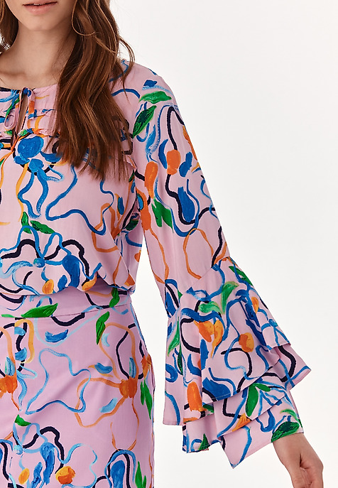 COLECȚIA BLOOMING: BLUZĂ DE DAMĂ CU MODEL MISANDRA MULTICOLOR 2