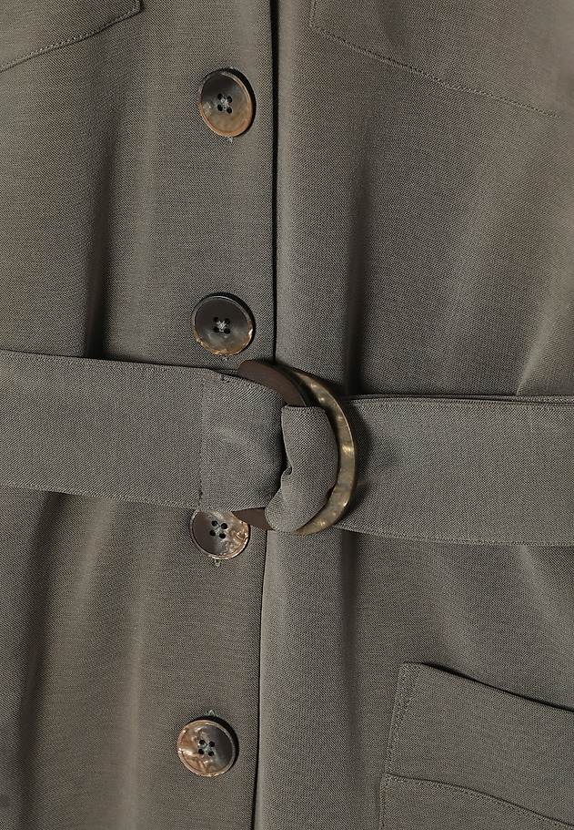 LADIES’ SHIRTDRESS WITH ADDITIONAL BELT - ZOE LADIES’ SHIRTDRESS WITH ADDITIONAL BELT - ZOE KHAKI 9