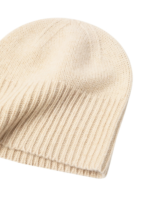CLASSIC WOOL AND CASHMERE HAT - VELAVIA BEIGE 2