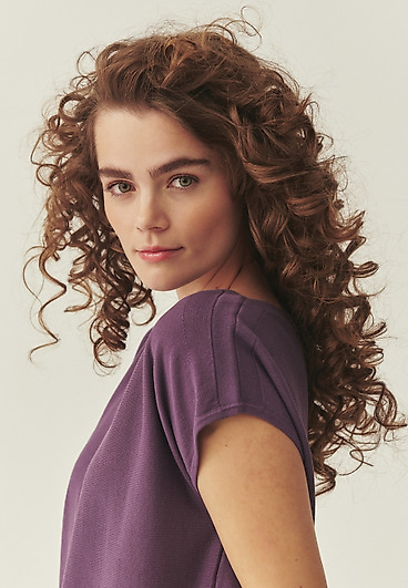 DZIANINOWA BLUZKA Z WISKOZĄ LENZING™ ECOVERO™ - IVENI DZIANINOWA BLUZKA Z WISKOZĄ LENZING™ ECOVERO™ - IVENI