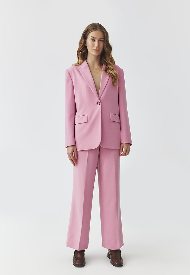 WIDE-LEGGED SUIT TROUSERS — MASDA WIDE-LEGGED SUIT TROUSERS — MASDA RÓŻOWY 3