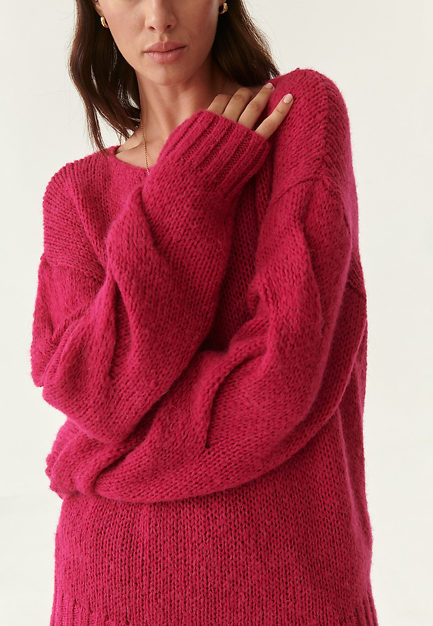 SWETER DAMSKI Z WEŁNĄ NOMO SWETER DAMSKI Z WEŁNĄ NOMO RÓŻOWY 1