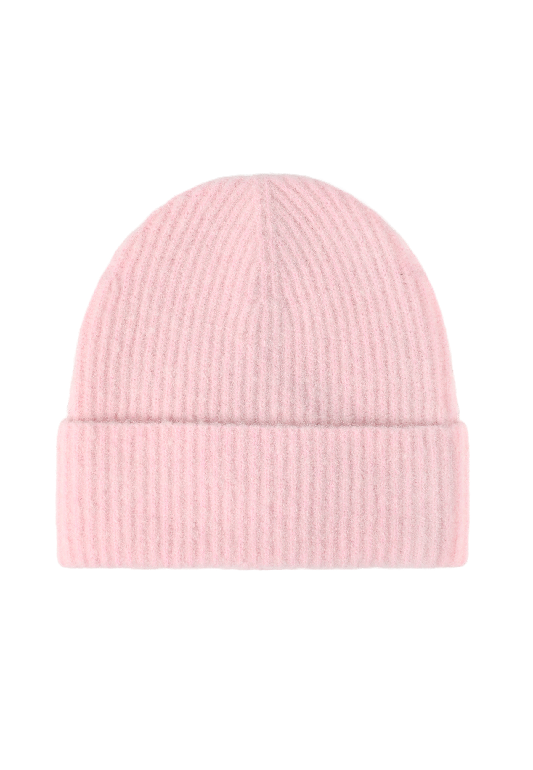 KLASYCZNA CZAPKA Z WEŁNĄ I ALPAKĄ - ROSKA RÓŻOWY 2