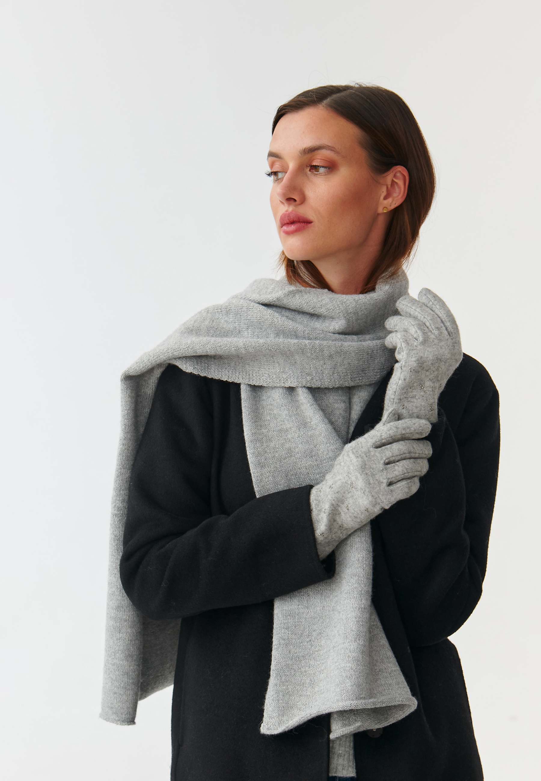 DZIANINOWE DAMSKIE RĘKAWICZKI BINA