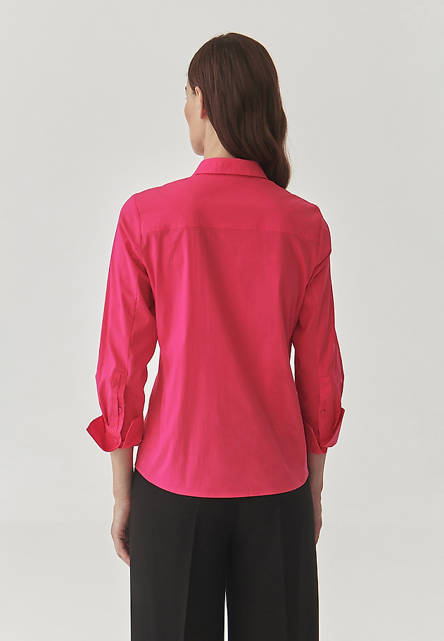 CLASSIC LADIES’ SHIRT WITH LONG SLEEVES AND WIDE CUFFS - ELIKO CLASSIC LADIES’ SHIRT WITH LONG SLEEVES AND WIDE CUFFS - ELIKO RÓŻOWY 4
