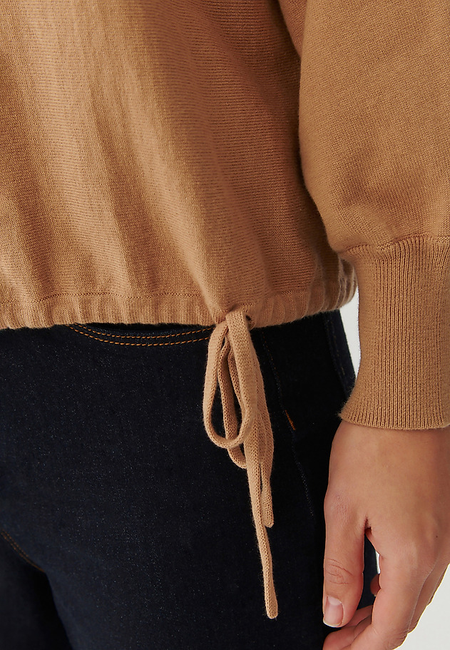 LADIES’ SWEATER MADE FROM COTTON BLEND - SELKO LADIES’ SWEATER MADE FROM COTTON BLEND - SELKO BEŻOWY 5