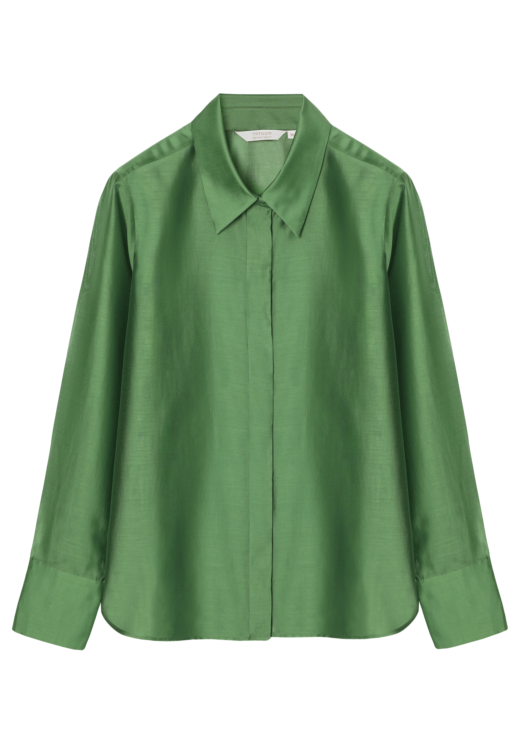 ELEGANCKA KOSZULA Z LYOCELLEM TENCEL™ - BERRA ZIELONY 2