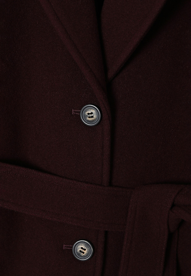 LADIES' FABRIC COAT WITH BELT — NITIKA LADIES' FABRIC COAT WITH BELT — NITIKA FIOLETOWY 8