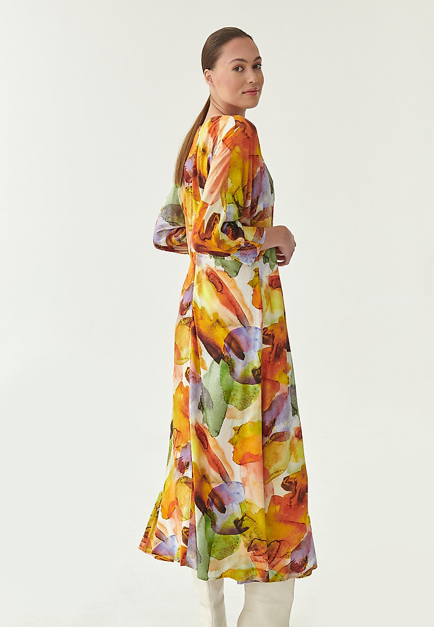 LADIES' MAXI DRESS WITH PRINT KORA LADIES' MAXI DRESS WITH PRINT KORA MULTIKOLOR 2