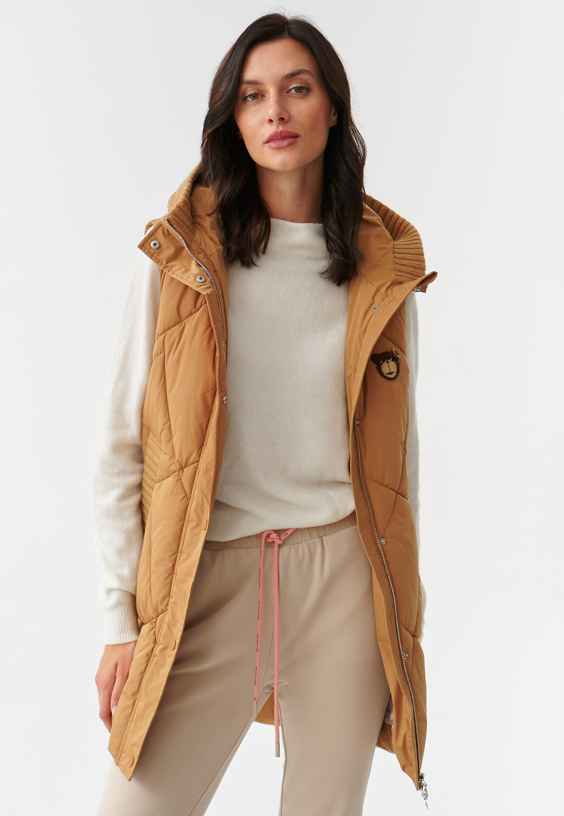 DÁMSKA DLHÁ ZATEPLENÁ TEXTILNÁ VESTA MARIANELLIKA