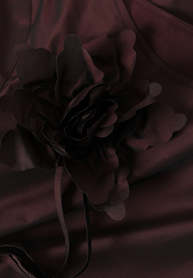 SHORT DRESS WITH FLORAL ADORNMENT - GRACI 1 SHORT DRESS WITH FLORAL ADORNMENT - GRACI 1 RED 7