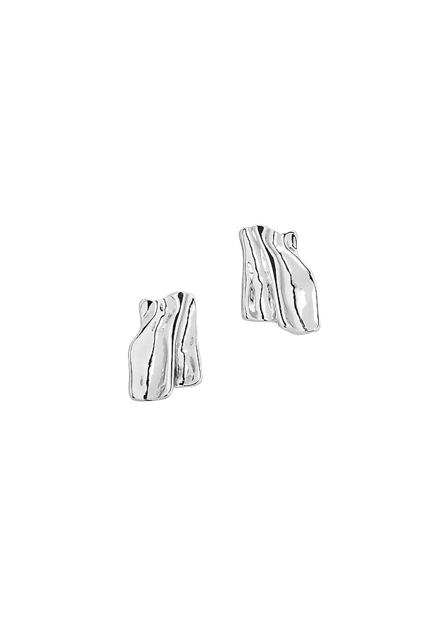 EARRINGS FASTENED ON A STICK - BIRTA EARRINGS FASTENED ON A STICK - BIRTA SILVER 2