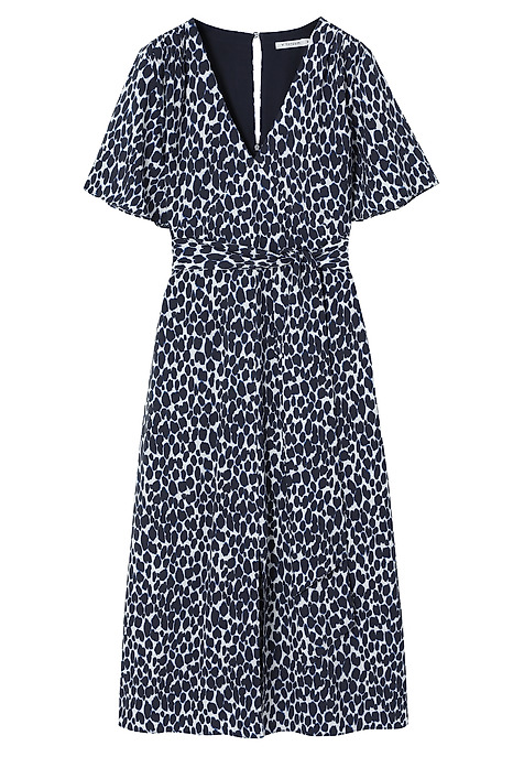 LADIES' DRESS IN LENZING™ ECOVERO™ VISCOSE - MATSE BLUE 2