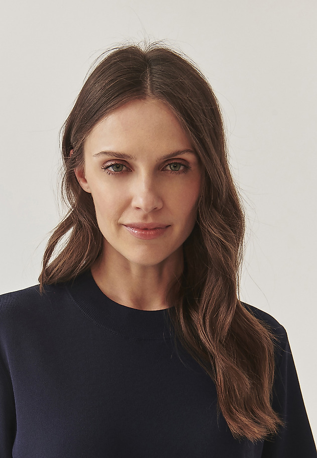 LADIES’ SHORT-SLEEVED BLOUSE - NORA LADIES’ SHORT-SLEEVED BLOUSE - NORA NAVY BLUE 4