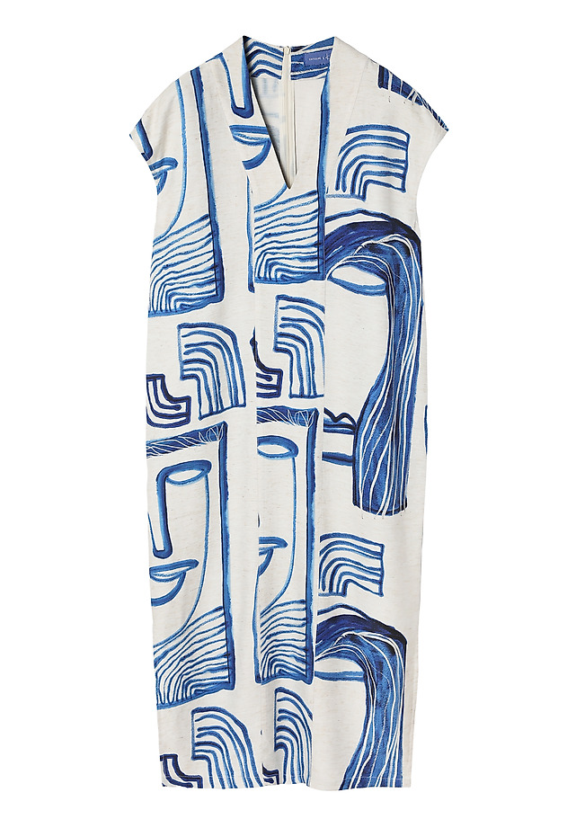 LADIES’ MIDI SLEEVELESS DRESS - SEKWANA 1 LADIES’ MIDI SLEEVELESS DRESS - SEKWANA 1 MULTIKOLOR 6