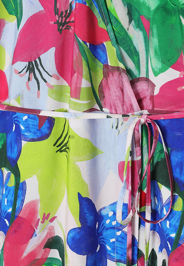 VISCOSE DRESS WITH ORIGINAL DESIGN - AMANI VISCOSE DRESS WITH ORIGINAL DESIGN - AMANI RÓŻOWY 7